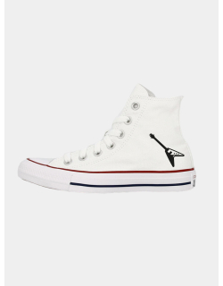 Baskets montantes toile chuck taylor guitare blanc - Converse