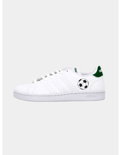 Baskets basses advantage ballon foot blanc vert homme - Adidas