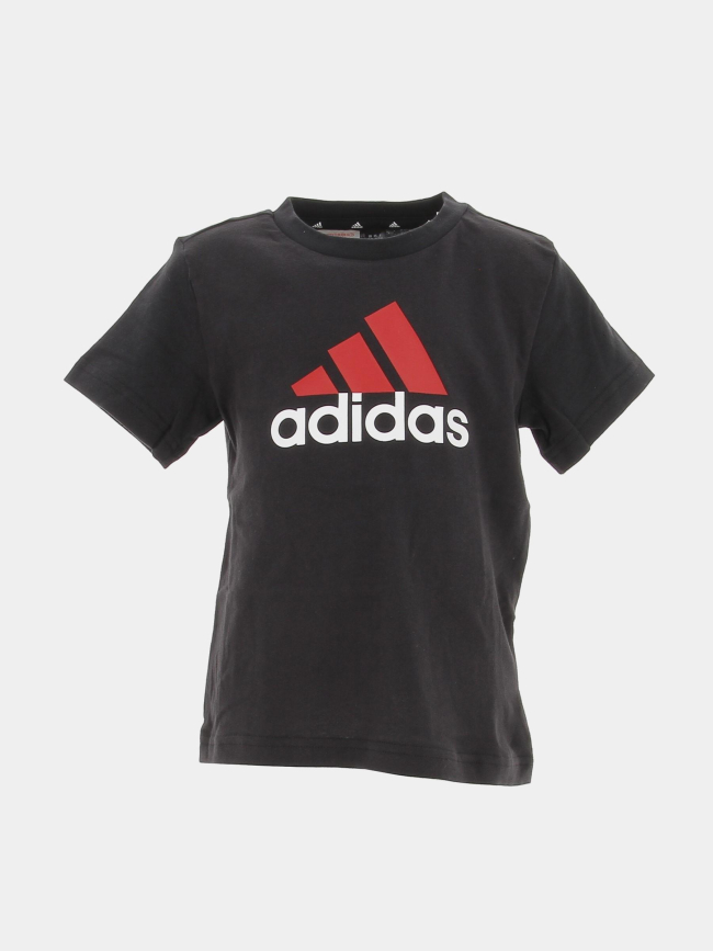 Ensemble short t-shirt big logo rouge noir enfant - Adidas