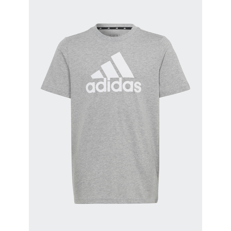 T-shirt big logo gris chiné enfant - Adidas