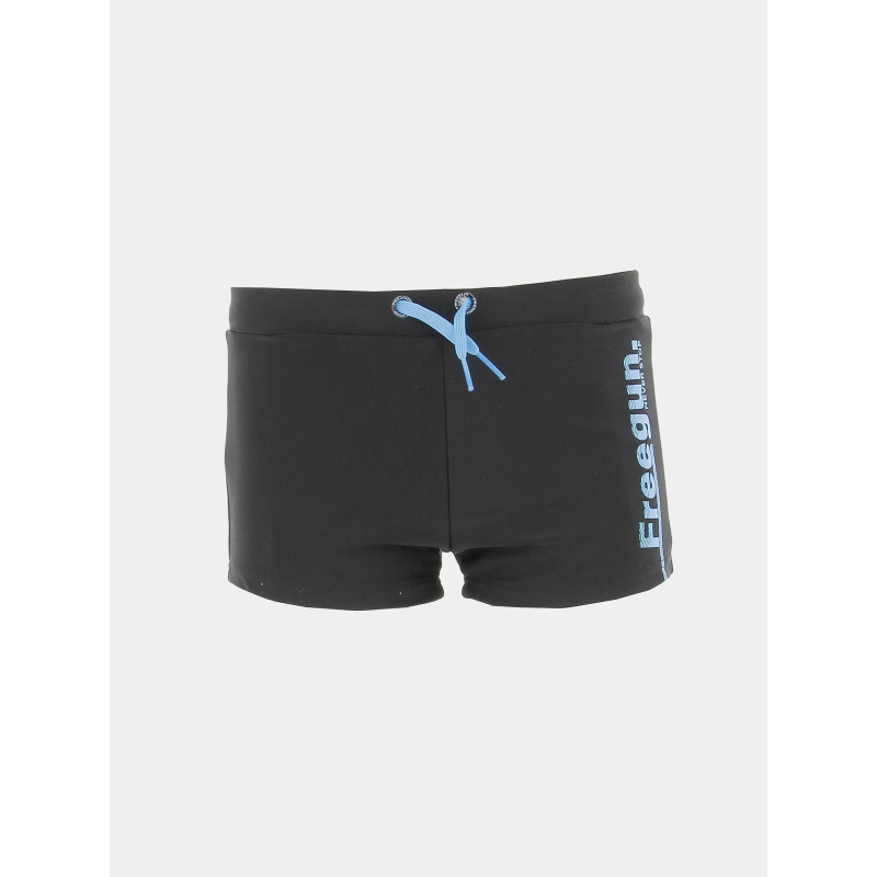 Maillot de bain boxer never stop bleu noir garçon - Freegun