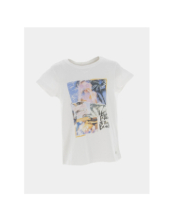 T-shirt plage betty blanc fille - Deeluxe