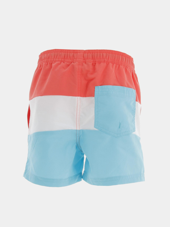 Short de bain fiji colorblock orange blanc bleu garçon - Jack & Jones