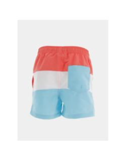 Short de bain fiji colorblock orange blanc bleu garçon - Jack & Jones