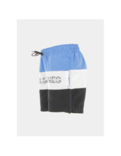 Short de bain colorblock fiji bleu blanc noir enfant - Jack & Jones