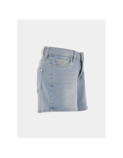 Short en jean romy ice bleu clair fille - Kaporal