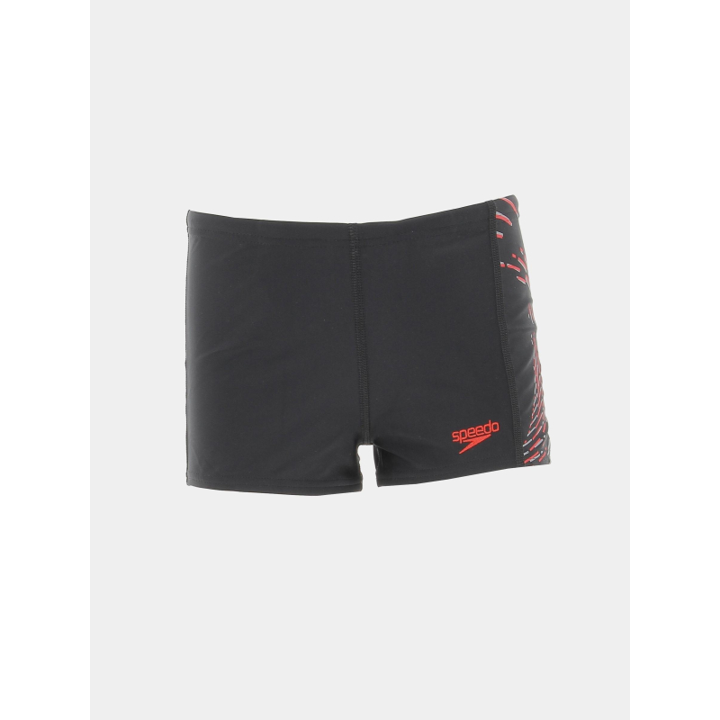 Maillot de bain natation eco rouge noir garçon - Speedo