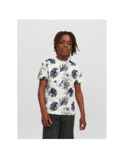 T-shirt à fleurs tulum blanc garçon - Jack & Jones