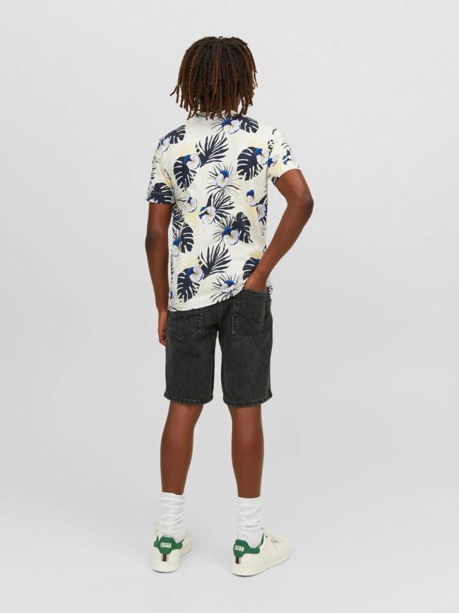 T-shirt à fleurs tulum blanc garçon - Jack & Jones