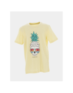 T-shirt mindskull jaune garçon - Jack & Jones