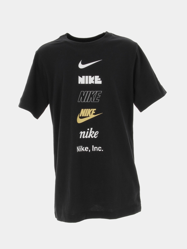 T-shirt nsw camo futura multi logos noir enfant - Nike