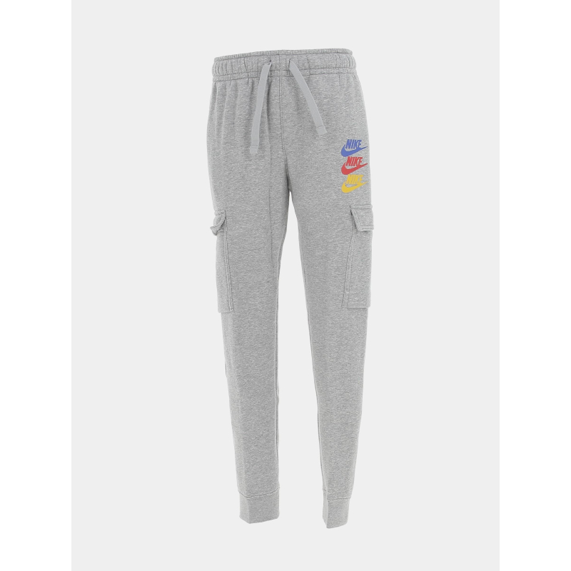 Jogging cargo nsw multi logos gris chiné enfant - Nike
