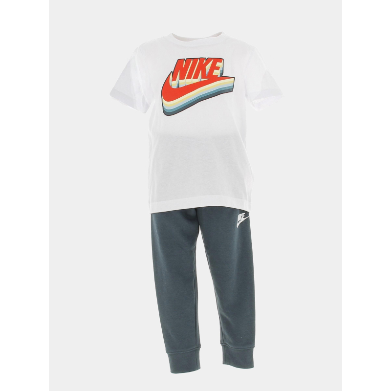 Ensemble de survêtement nsw blanc vert enfant - Nike