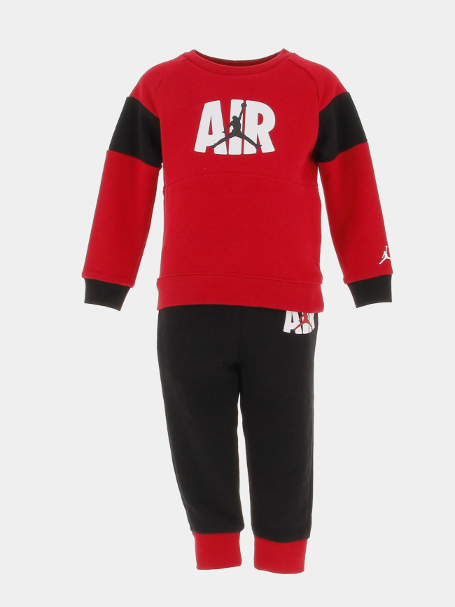 Ensemble sweat jogging jumbo air rouge noir bébé - Jordan