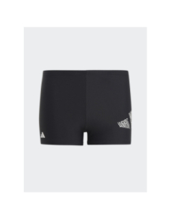 Maillot de bain boxer logo imprimés noir garçon - Adidas