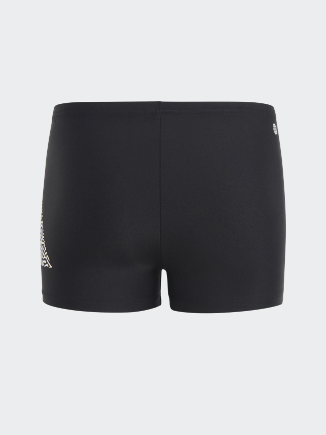 Maillot de bain boxer logo imprimés noir garçon - Adidas