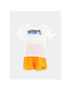 Ensemble short t-shirt nsw coral blanc orange enfant - Nike