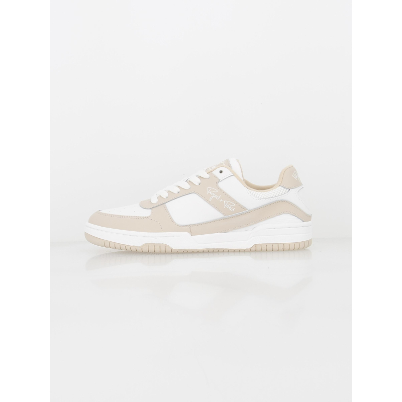 Baskets trainer bicolore beige blanc - Project X Paris