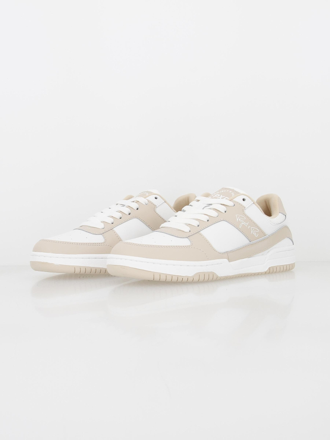 Baskets trainer bicolore beige blanc - Project X Paris