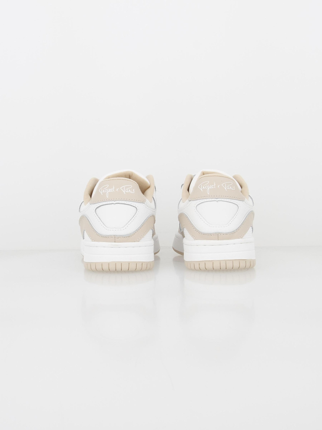 Baskets trainer bicolore beige blanc - Project X Paris