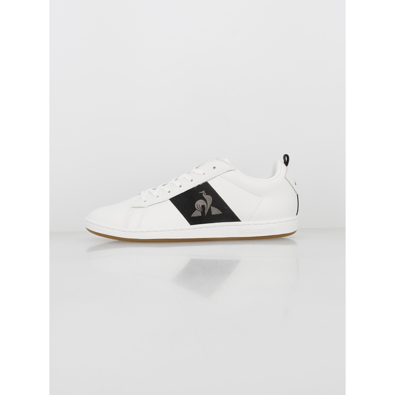 Baskets cuir court classic optical blanc homme - Le Coq Sportif Baskets cuir court classic optical blanc homme - Le Coq Sportif