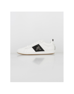 Baskets cuir court classic optical blanc homme - Le Coq Sportif