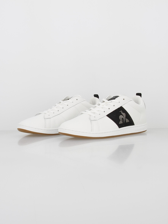 Baskets cuir court classic optical blanc homme - Le Coq Sportif Baskets cuir court classic optical blanc homme - Le Coq Sportif