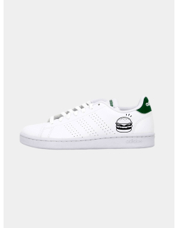 Baskets basses advantage burger blanc vert homme - Adidas