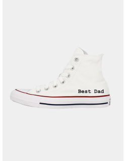 Baskets montantes toile chuck taylor best dad blanc - Converse