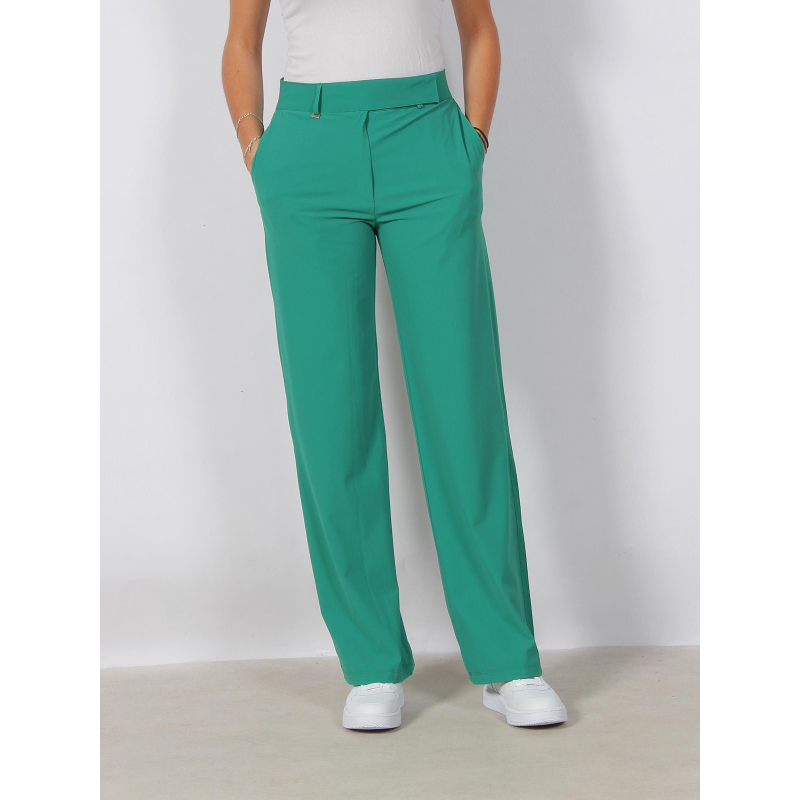 Pantalon large jerry vert femme - Hbt