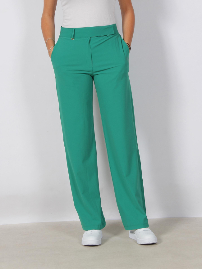 Pantalon large jerry vert femme - Hbt