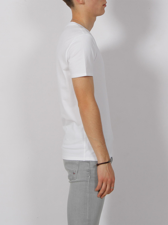 T-shirt éco super slim logo core blanc homme - Guess