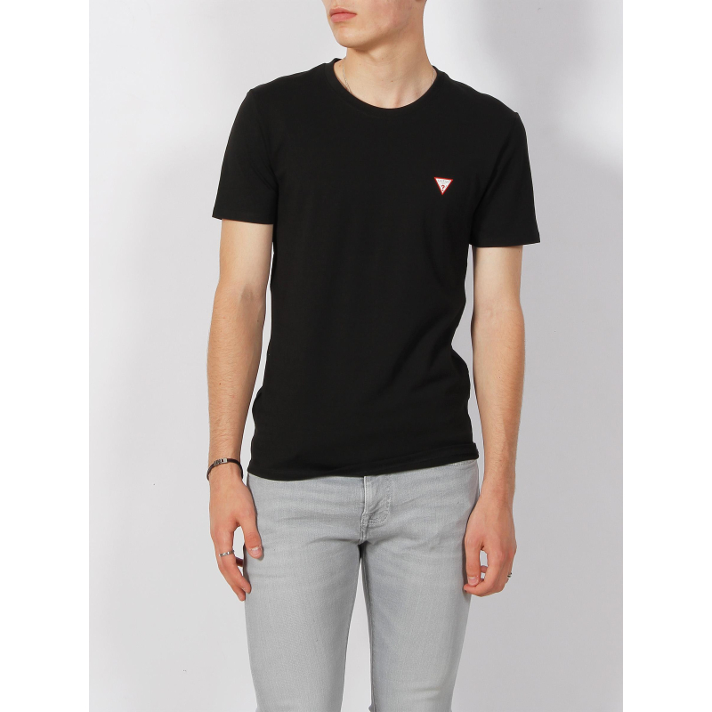 T-shirt éco logo core noir homme - Guess