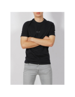 T-shirt éco slim logo aidy bleu marine homme - Guess