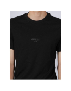 T-shirt éco slim logo aidy noir homme - Guess