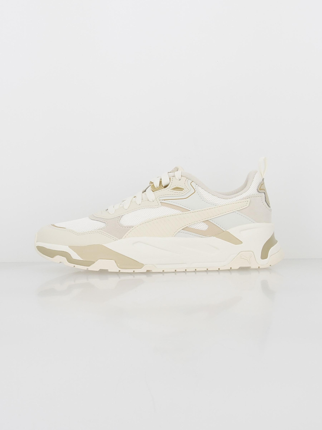 Baskets trinity beige blanc homme - Puma