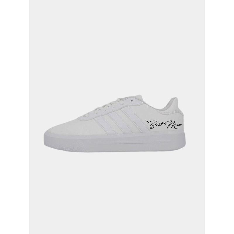 Baskets court platform best mom blanc femme - Adidas