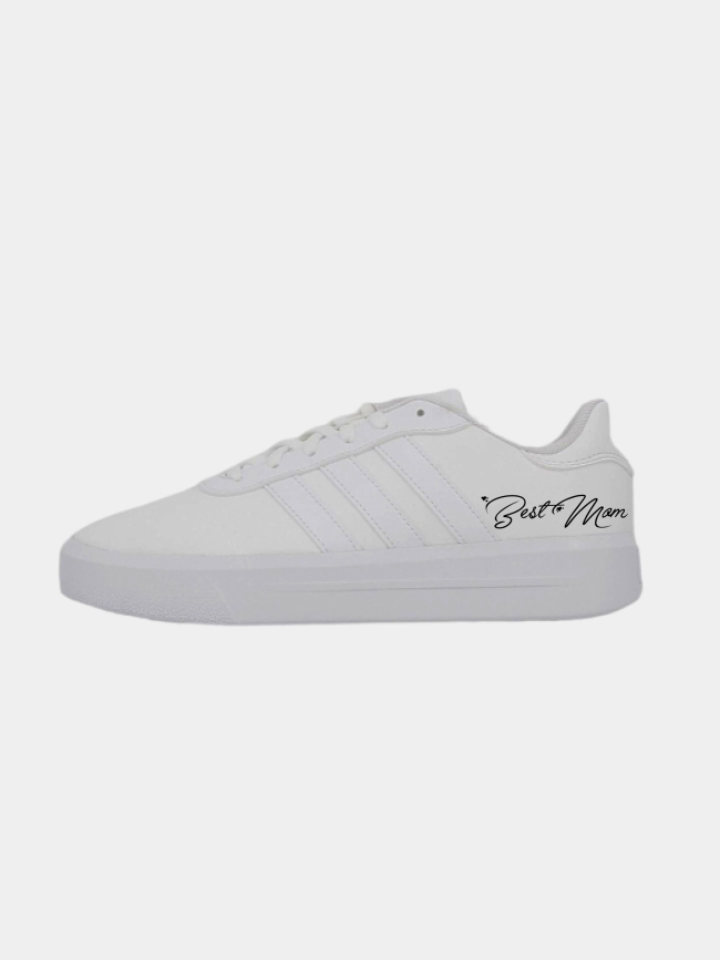 Baskets court platform best mom blanc femme - Adidas