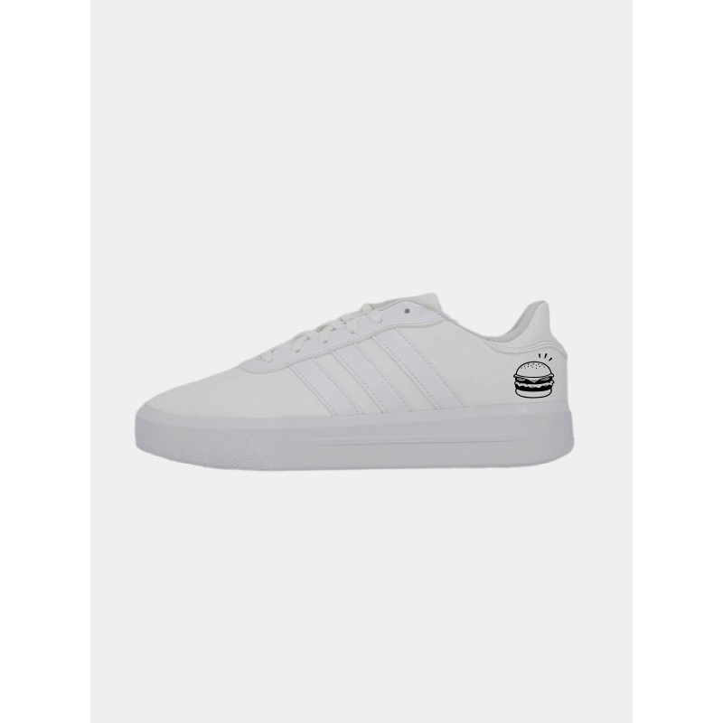 Baskets court platform burger blanc femme - Adidas