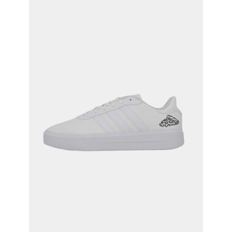 Baskets court platform pizza blanc femme - Adidas