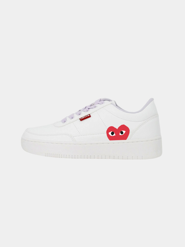 Baskets new union 2.0 coeur blanc violet femme - Levi's