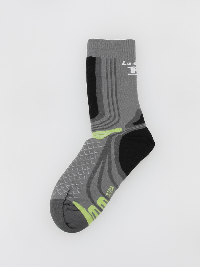 Chaussettes de randonnée la double éco trek gris - Thyo