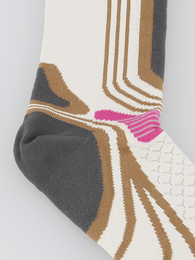 Chaussettes de randonnée la double trek éco beige - Thyo