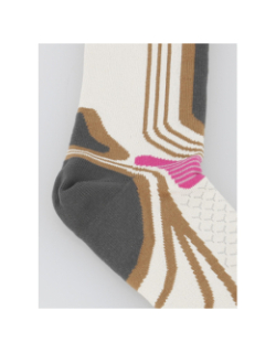 Chaussettes de randonnée la double trek éco beige - Thyo