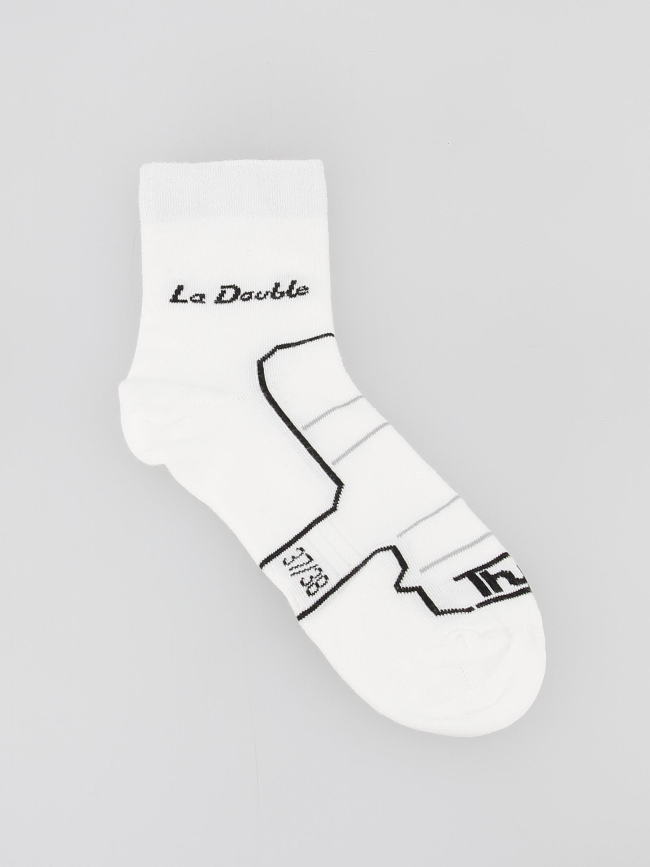 Chaussettes de randonnée la double club blanc - Thyo