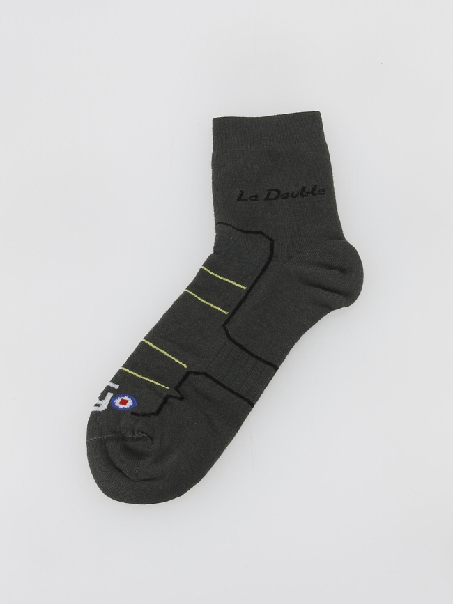 Chaussettes de randonnée la double club anthracite - Thyo