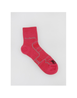 Chaussettes de randonnée double club rose femme - Thyo