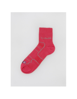 Chaussettes de randonnée double club rose femme - Thyo