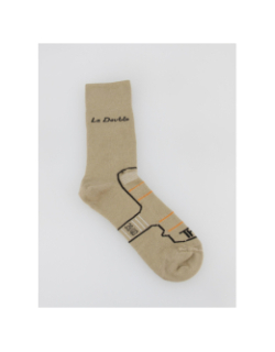 Chaussettes de randonnée la double authentic beige - Thyo