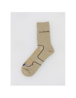 Chaussettes de randonnée la double authentic beige - Thyo